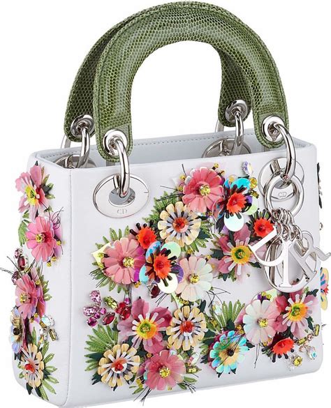 dior floral bags and wallets